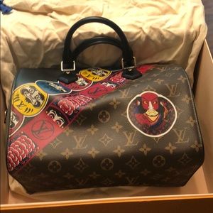 Louis Vuitton Kansai Yamamoto speedy 30 kabuki NIB